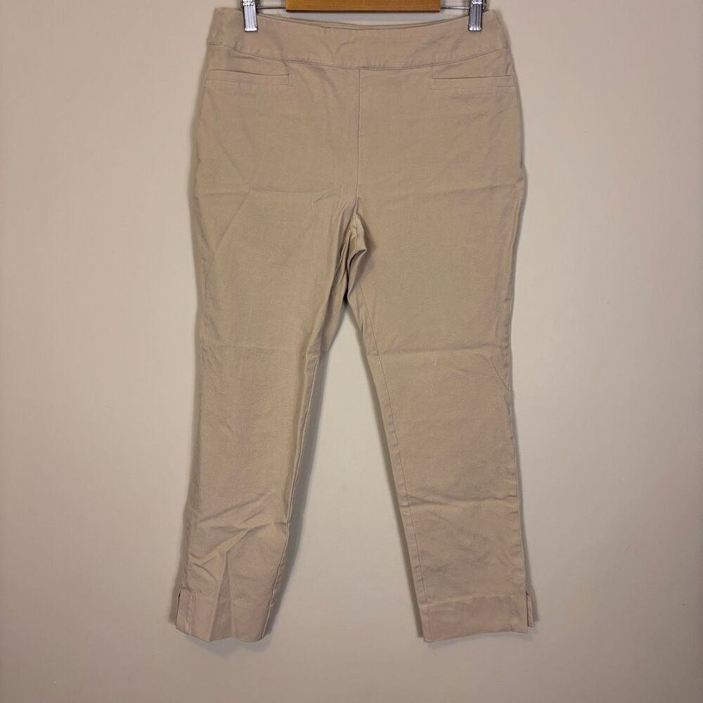 Soft Surroundings Tan Pull On Skinny Leg Dress Pants Small